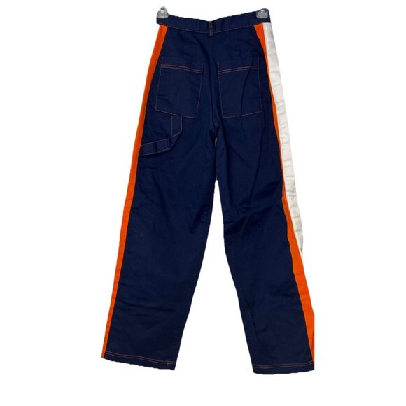 The Ragged Priest Pants Sz XS Baby Blue With Orange & White Side Stripes - Picture 7 of 12